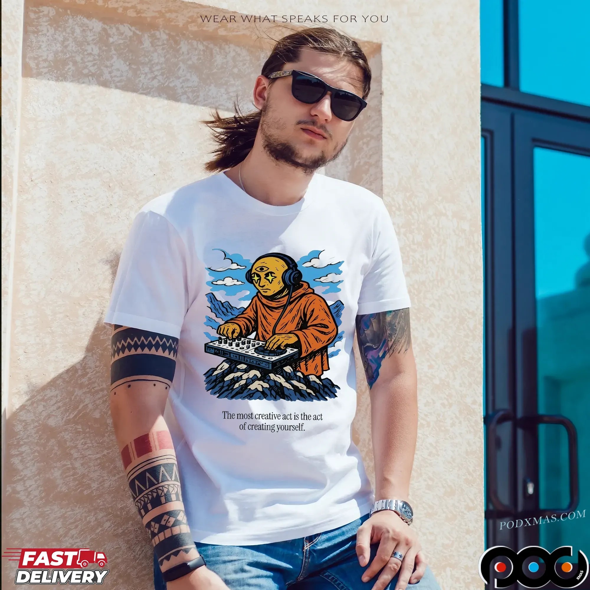 Third Eye Kingdom The Most Creative Act Is The Act Of Creating Yourself T Shirt
