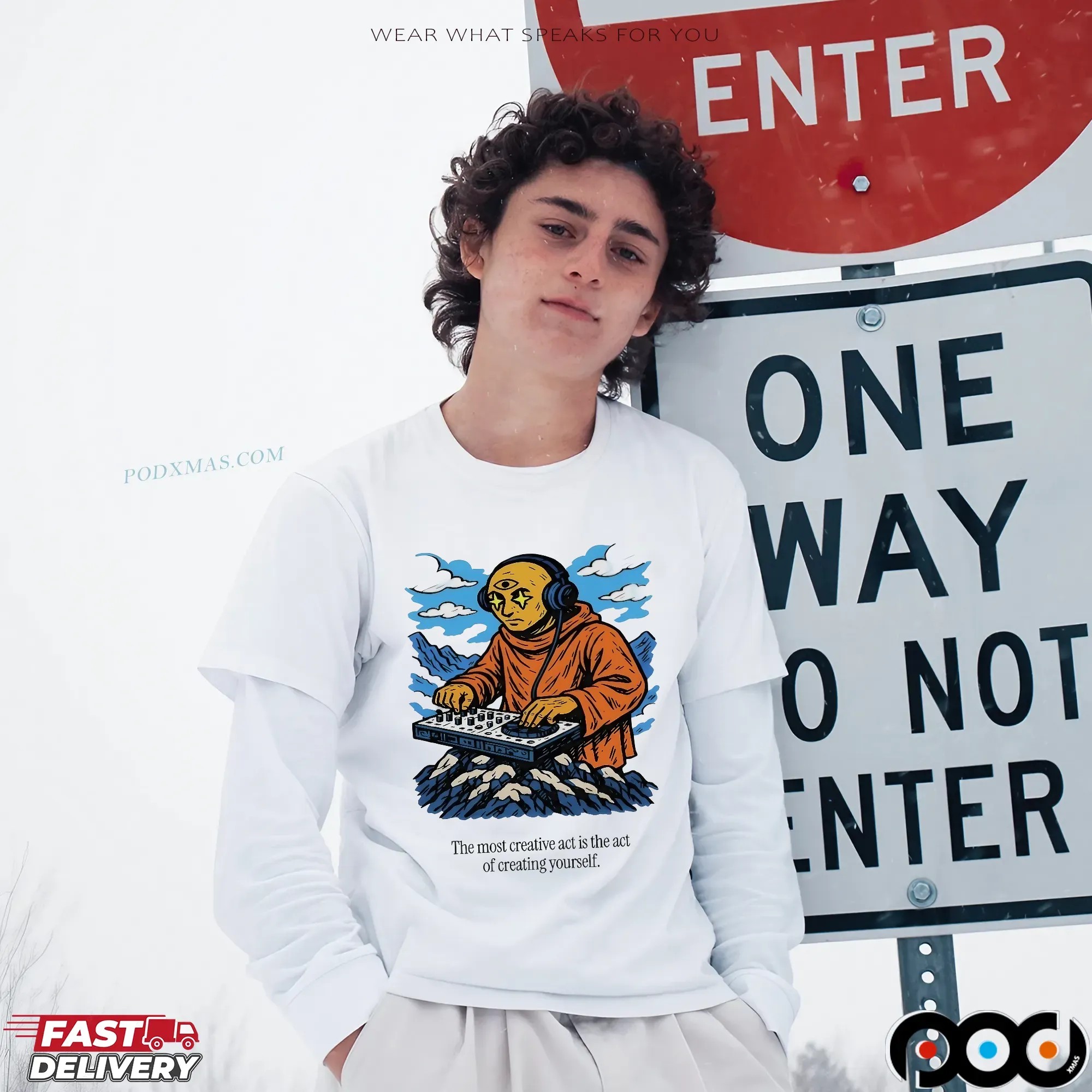 Third Eye Kingdom The Most Creative Act Is The Act Of Creating Yourself T Shirt