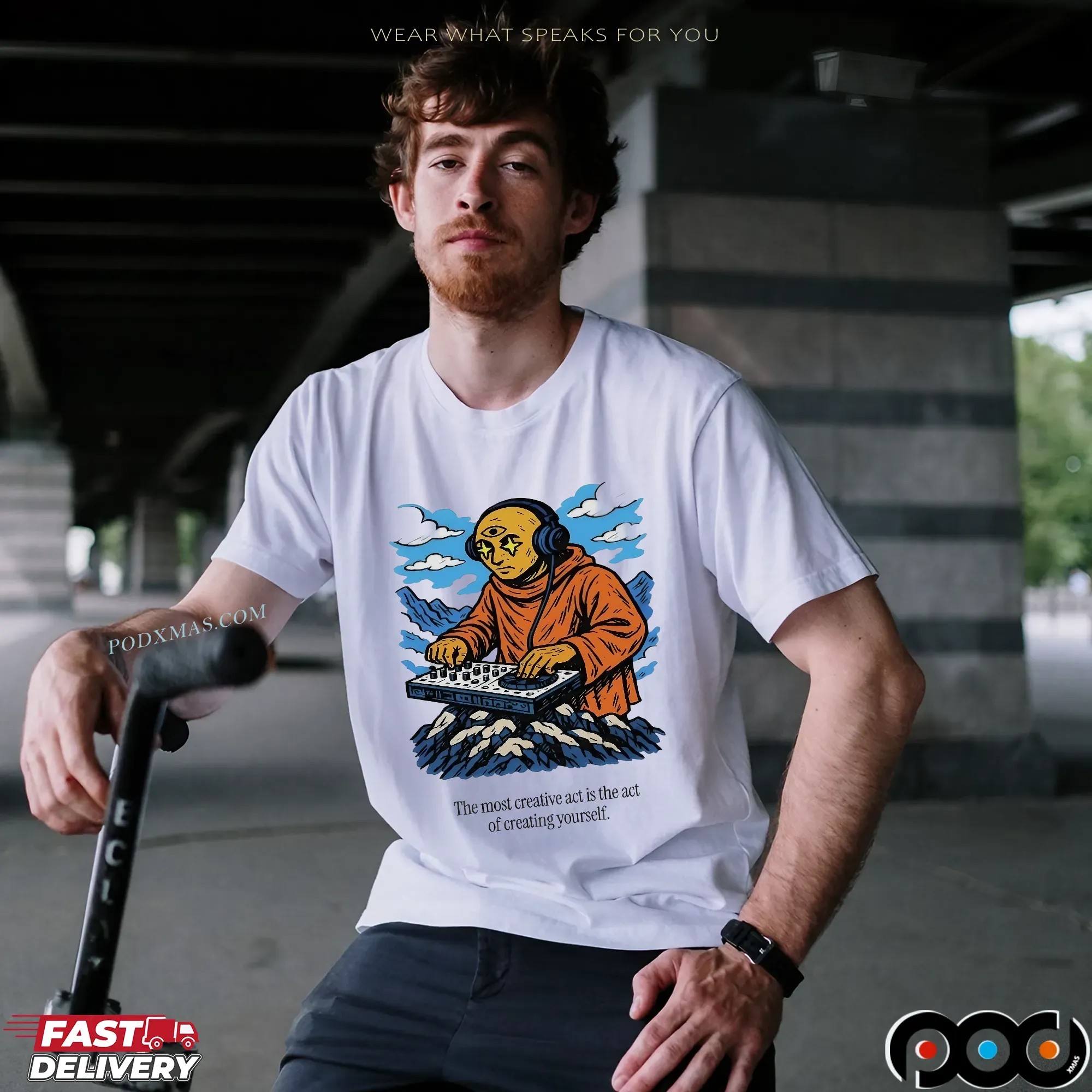 Third Eye Kingdom The Most Creative Act Is The Act Of Creating Yourself T Shirt