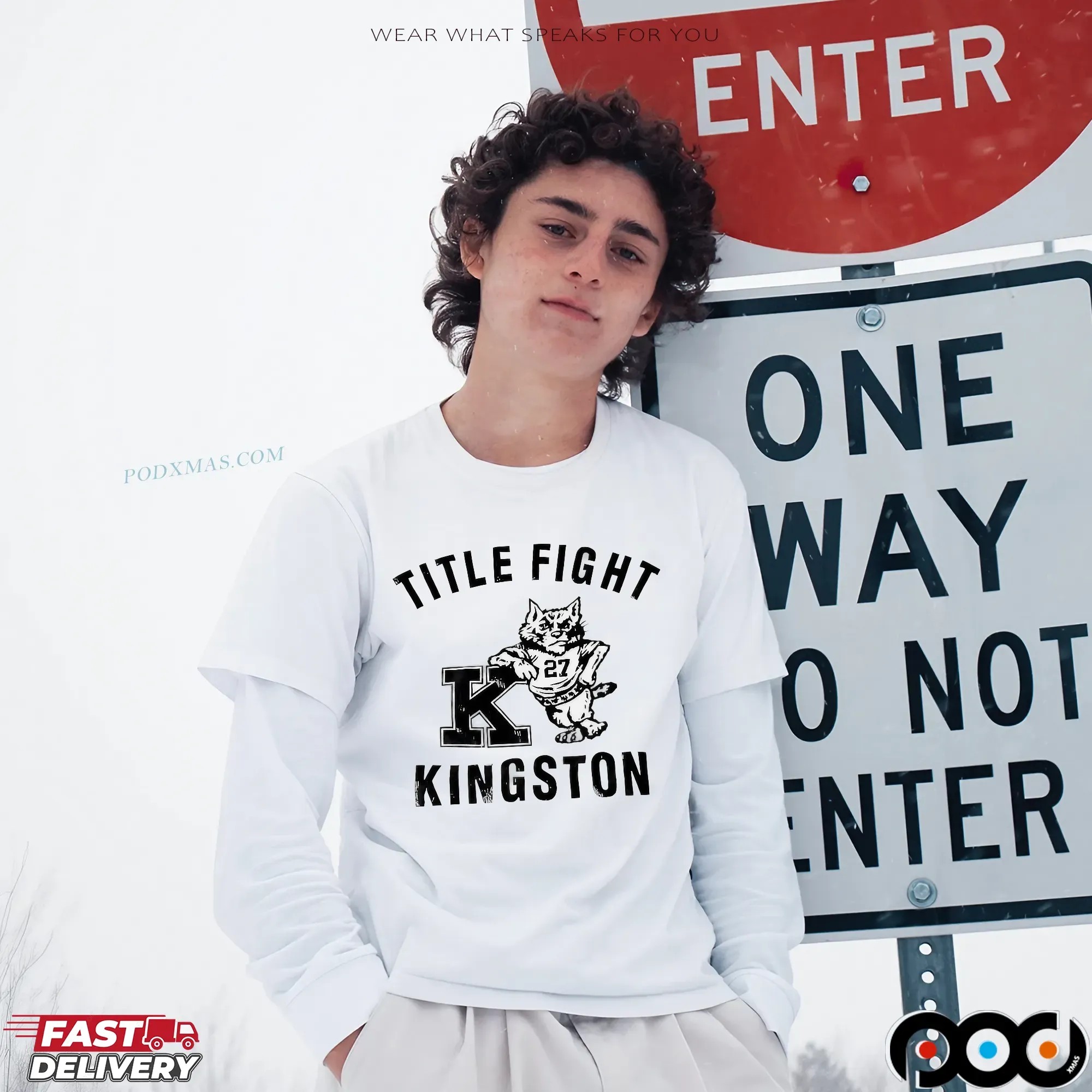 Title Fight Kingston Mascot Cat T Shirt