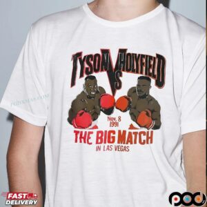 Tyson Vs Holyfield The Big Match In Las Vegas 1991 Graphic T Shirt