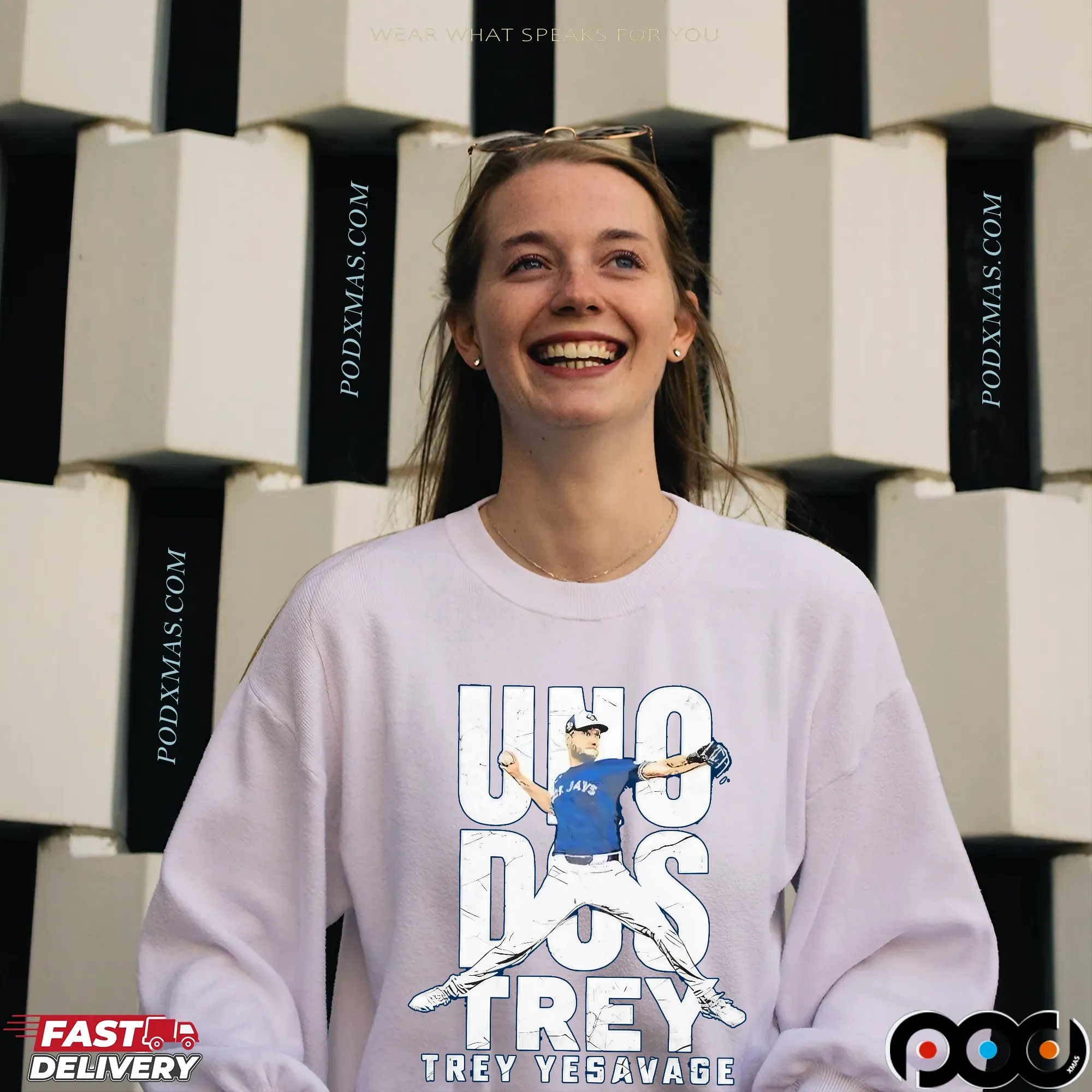 UNO DOS TREY Yesavage Pitcher MLB T Shirt