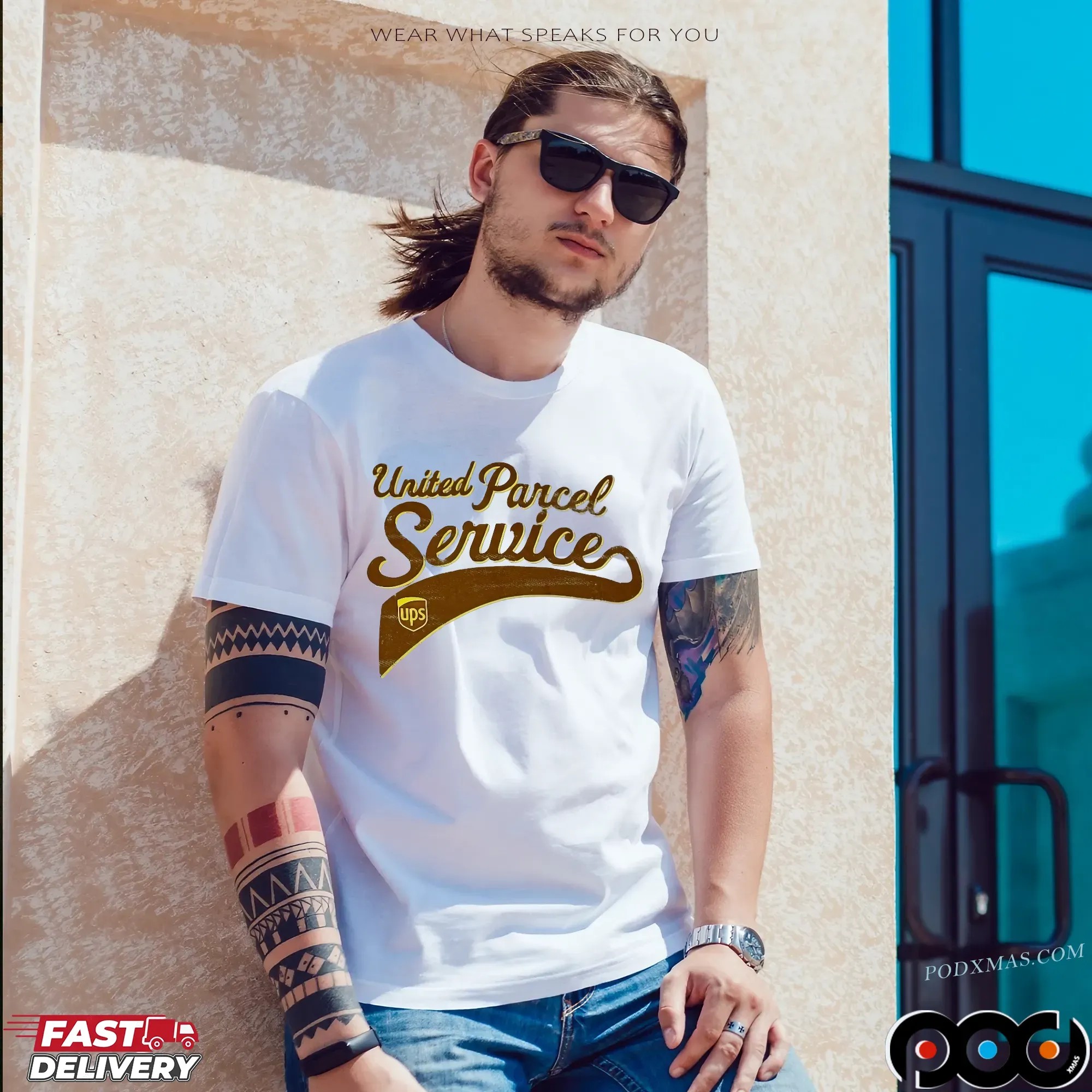 UPS United Parcel Service Logo T Shirt