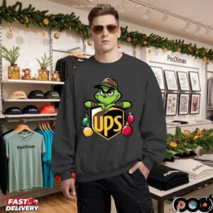 Ups Delivery Christmas Gift Ups Delivery Grinch T Shirt
