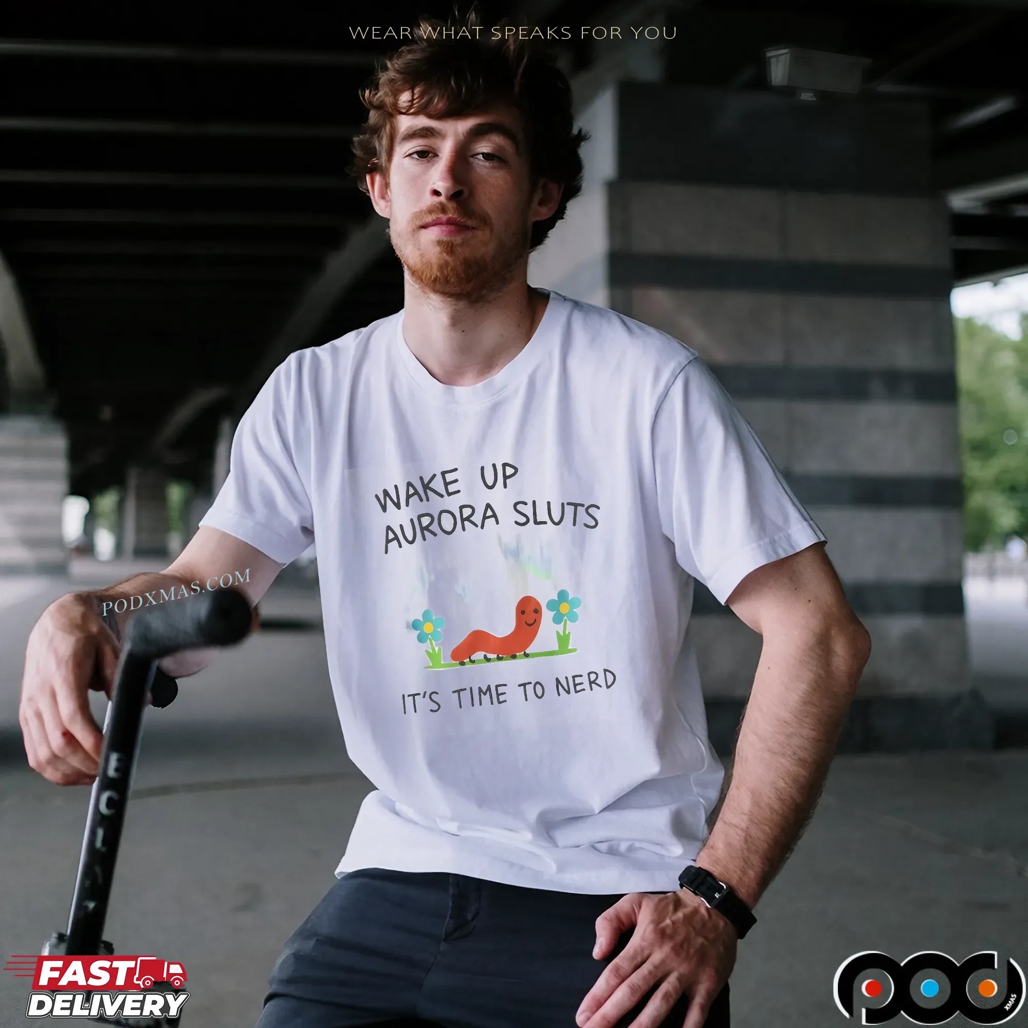Wake Up Aurora Sluts Its Time To Nerd Graphic T Shirt