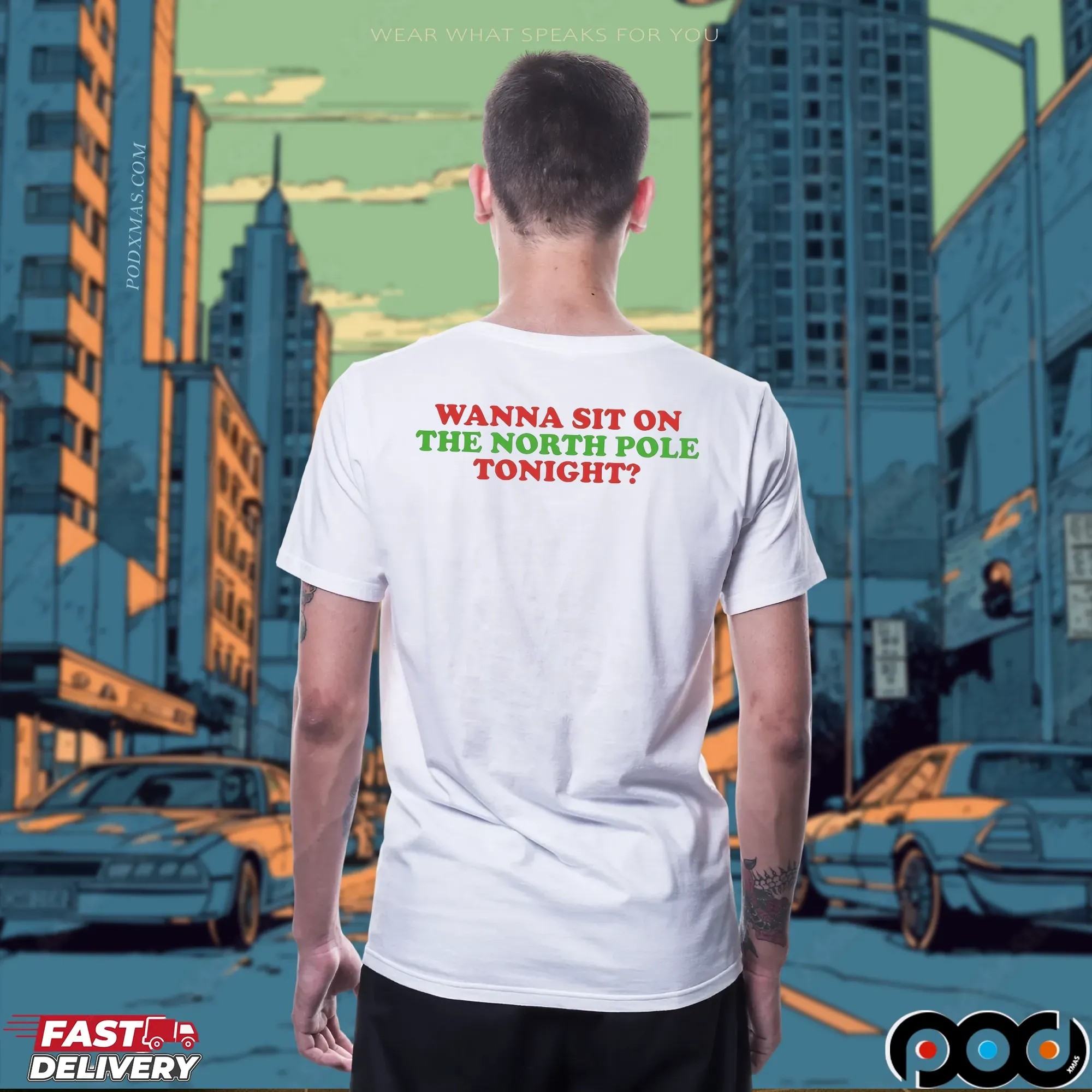 Wanna Sit On The North Pole Tonight Christmas Meme T Shirt