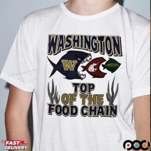 Washington top of the food chain Huskies State Cougars Oregon Ducks T Shirt
