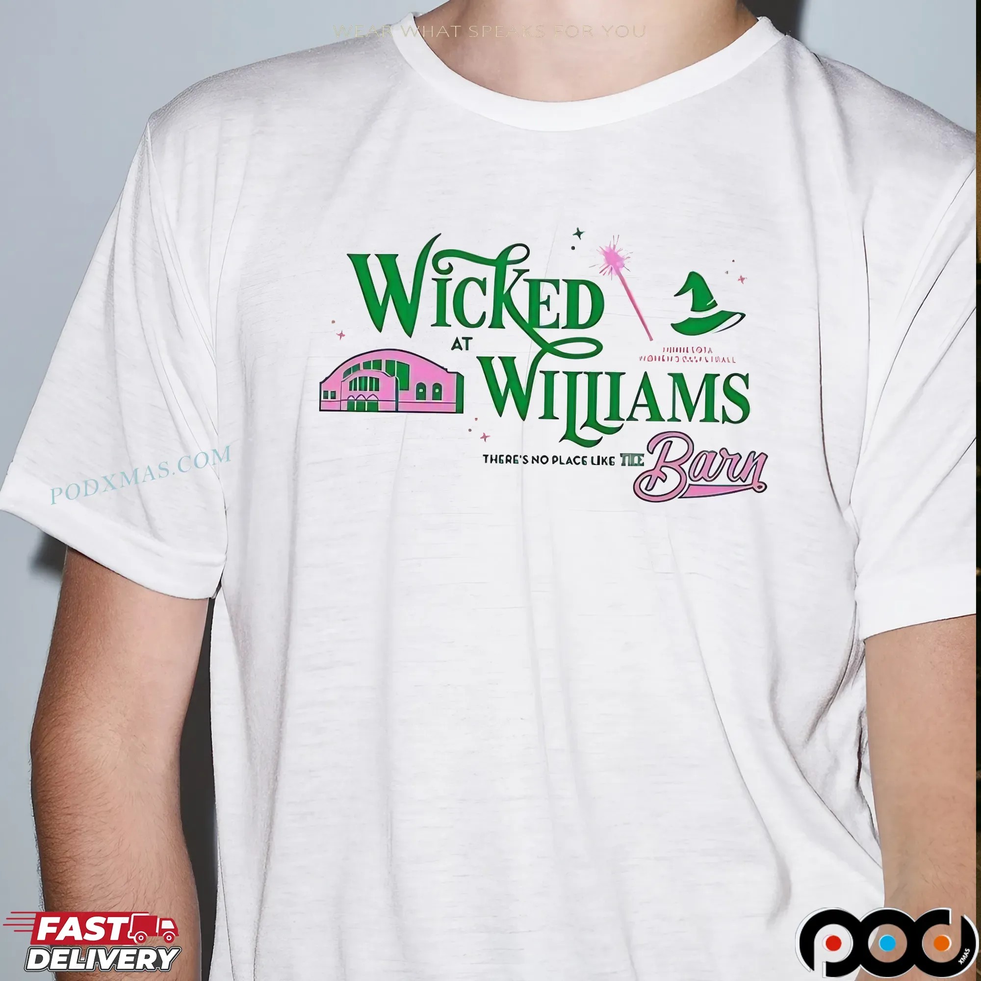 Wicked At Williams There's No Place The Barn Christmas T Shirt