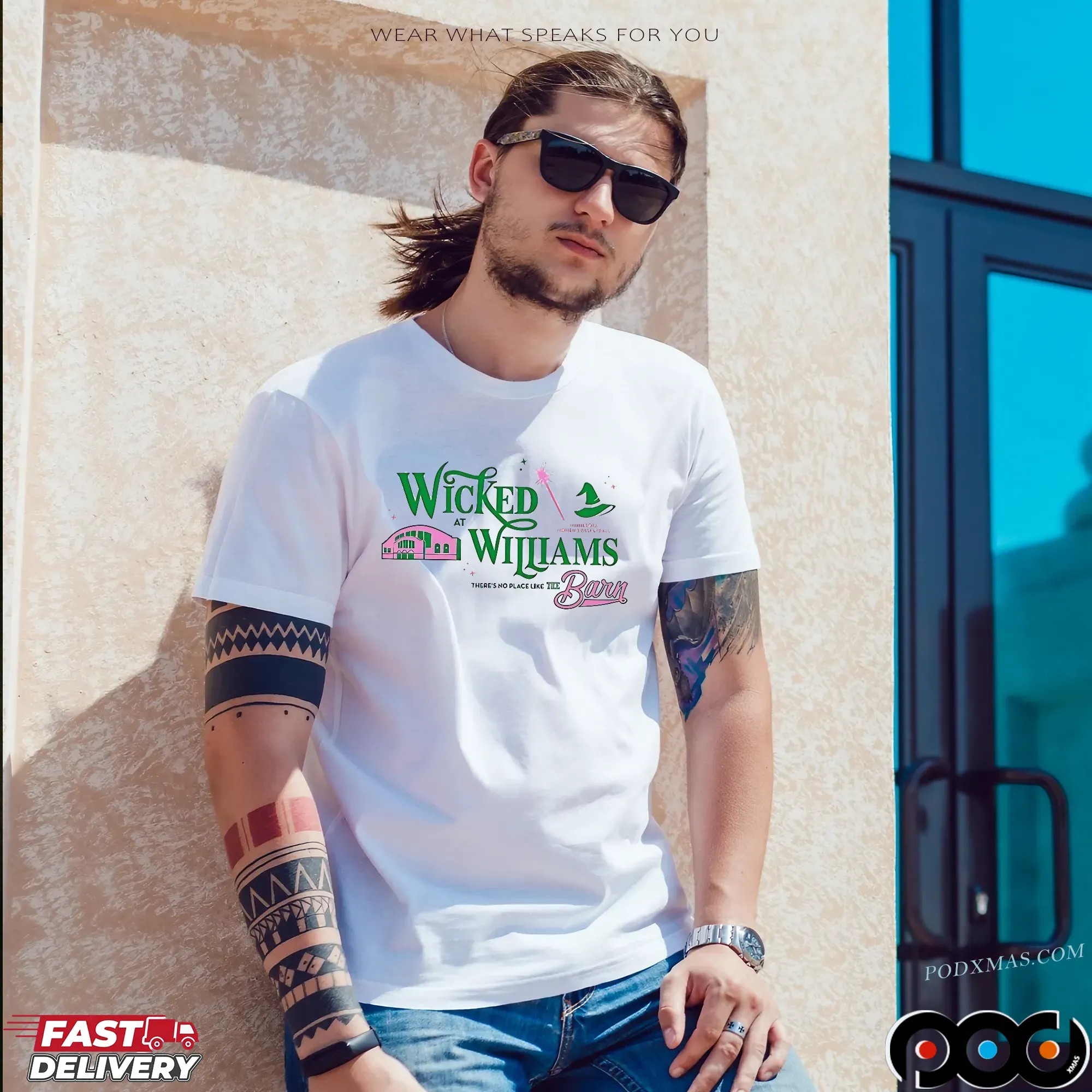 Wicked At Williams There's No Place The Barn Christmas T Shirt