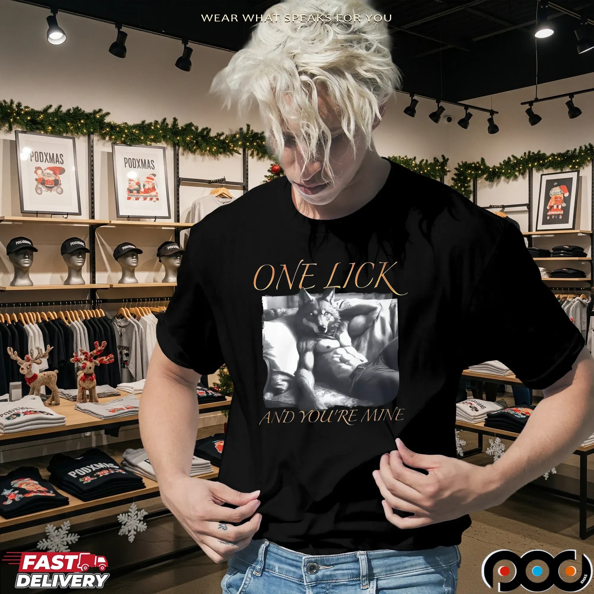 Wolf One Lick And You're Mine T Shirt