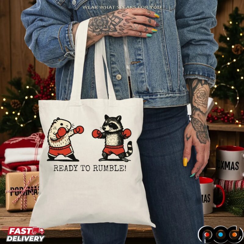 Raccoon Ready To Rumble T Shirt
