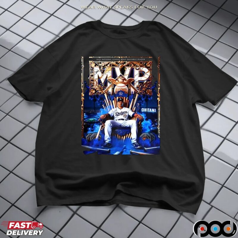Shohei Ohtani 2025 National League MVP Throne T Shirt