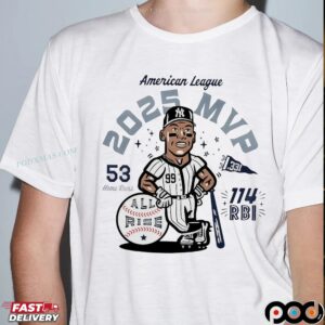 Yankees Aaron Judge American League 3X MVP 2025 53 Hr 114 Rbi T Shirt