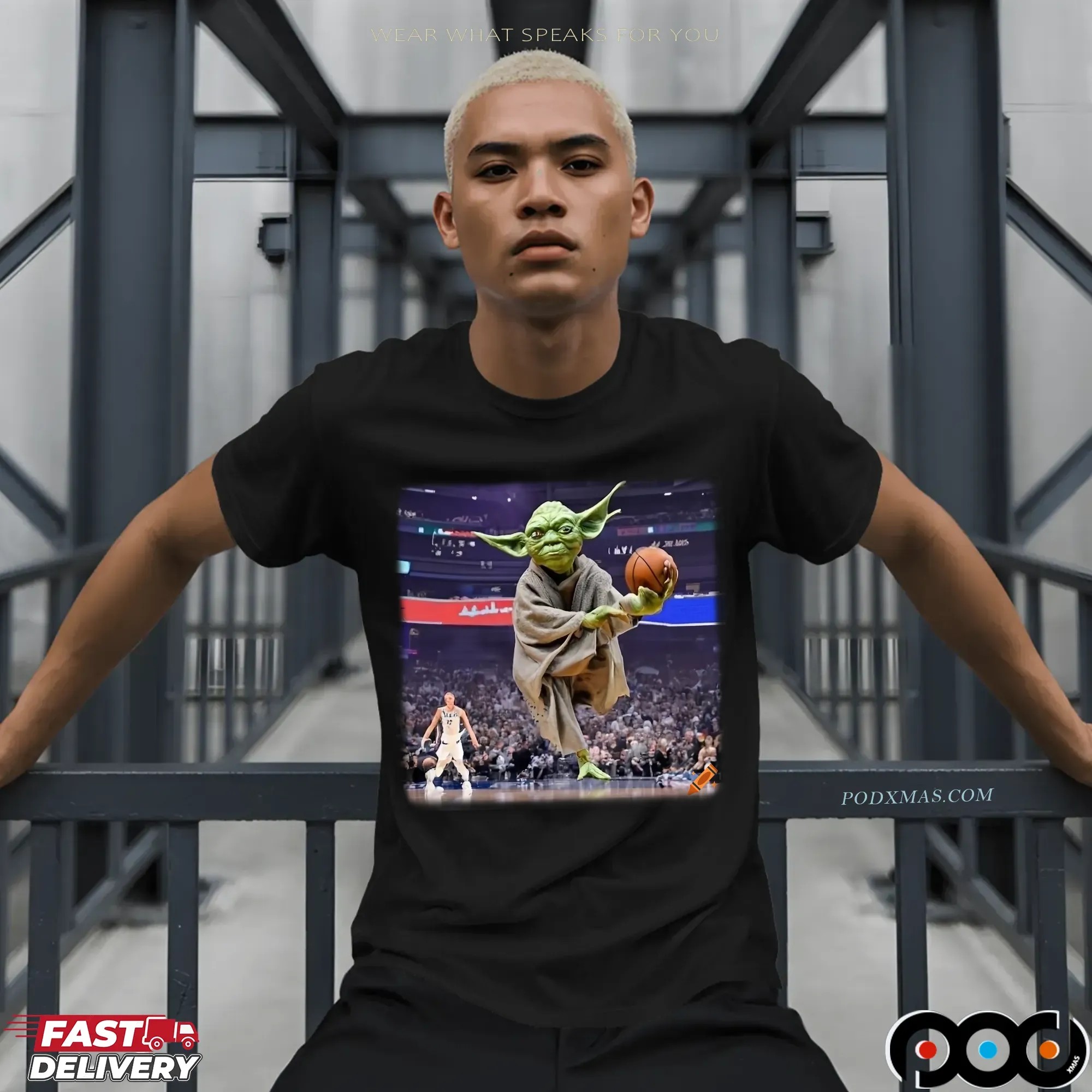 Yoda Dunking In An NBA Game Graphic T Shirt