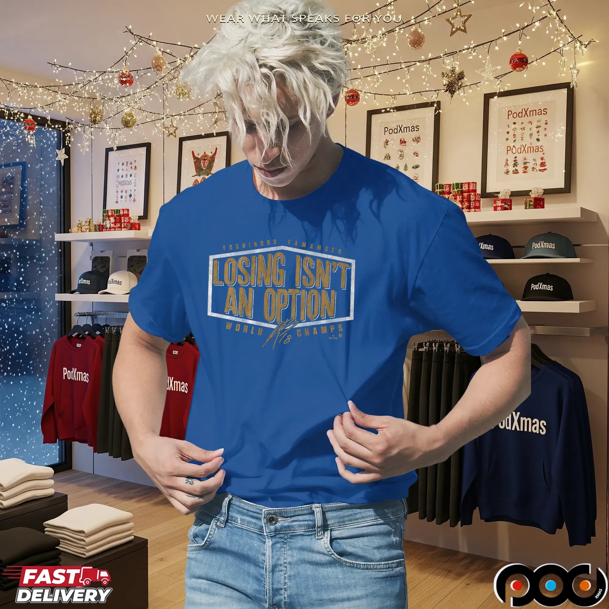 Yoshinobu Yamamoto Losing Isn't An Option LA Dodgers World Champs 2025 T Shirt