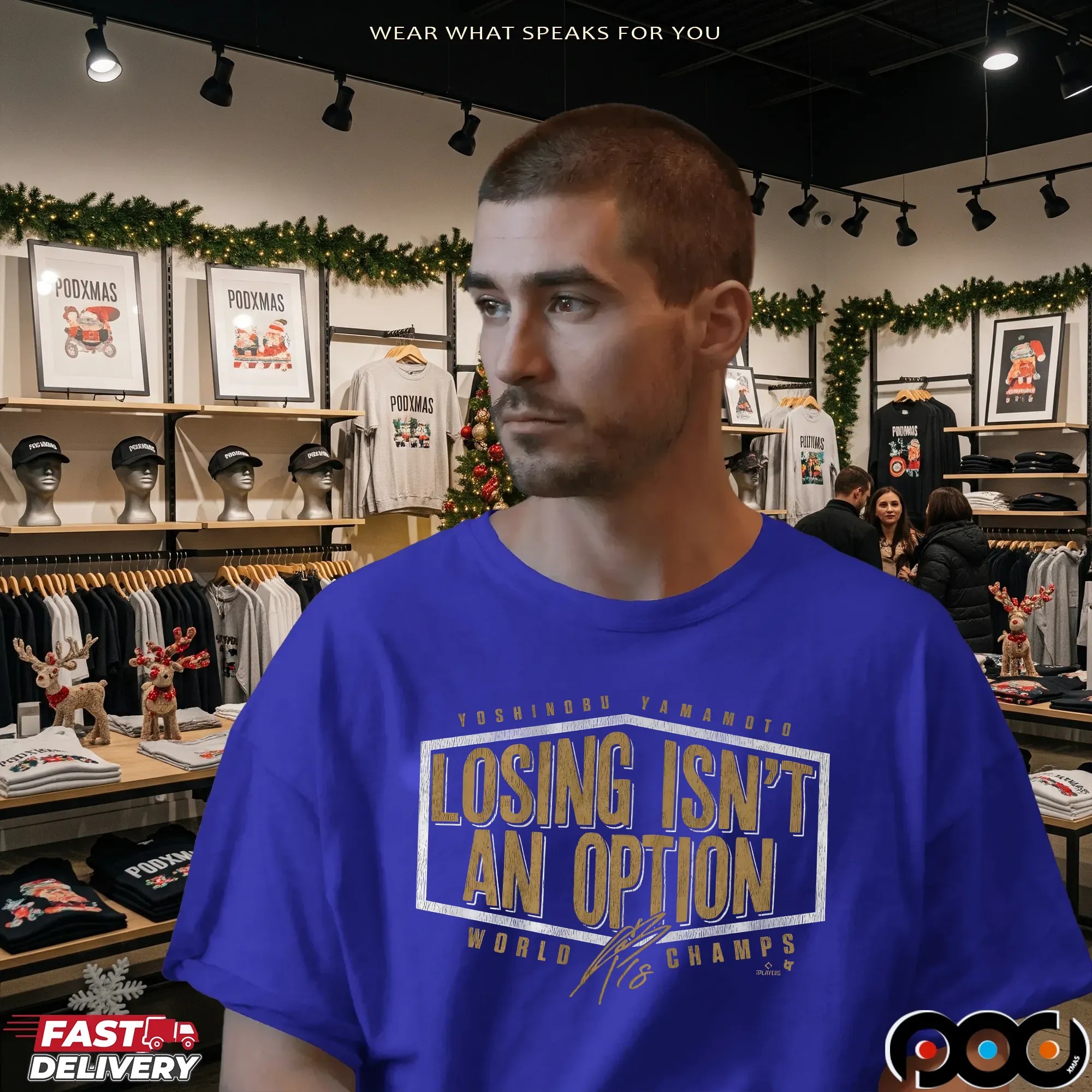 Yoshinobu Yamamoto Losing Isn't An Option LA Dodgers World Champs 2025 T Shirt