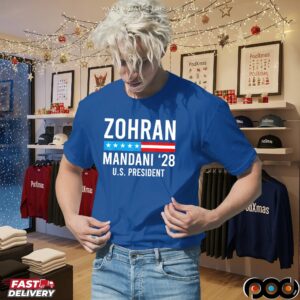 Zohran Mamdani 2028 US President NYC Mayor Election T Shirt