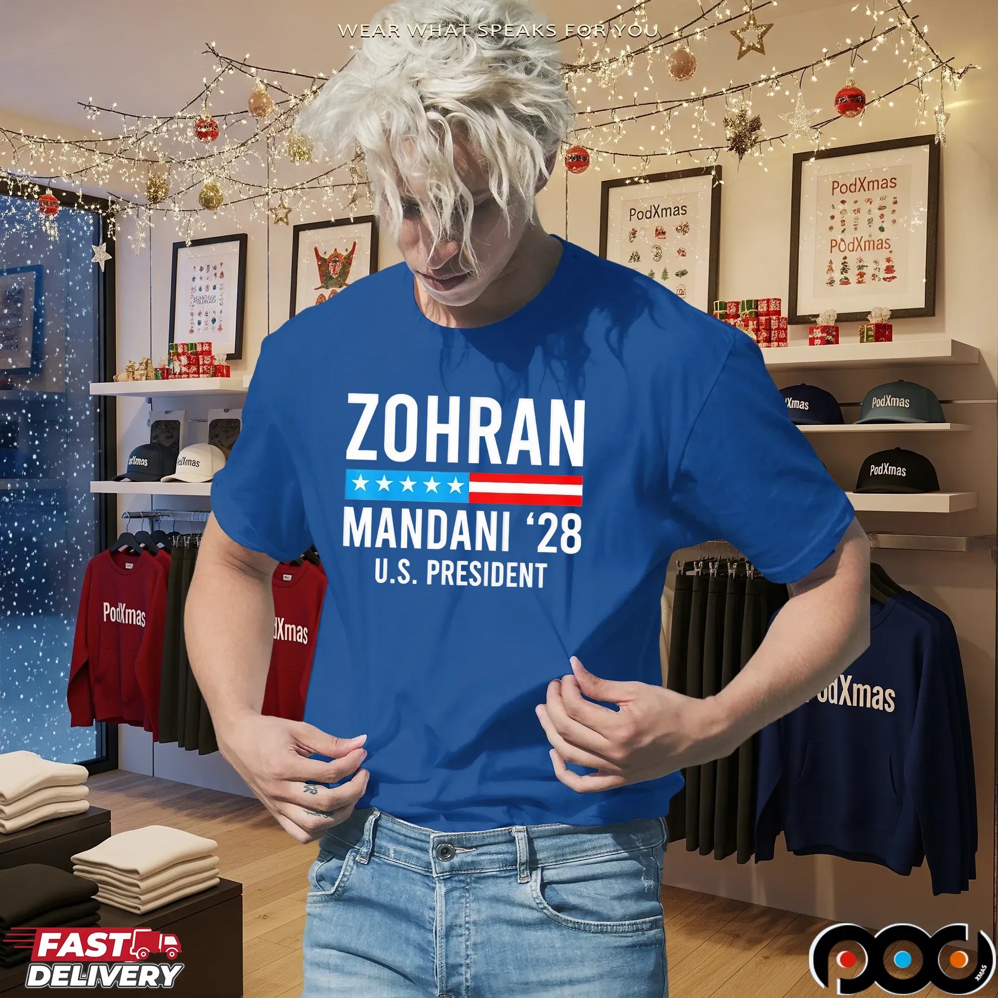 Zohran Mamdani 2028 US President NYC Mayor Election T Shirt