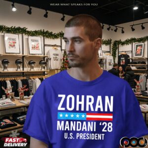 Zohran Mamdani 2028 US President NYC Mayor Election T Shirt