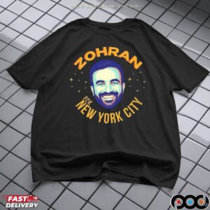 Zohran Mamdani For New York City Big Head Graphic T Shirt