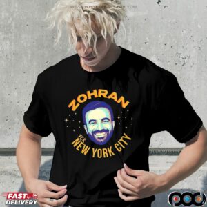 Zohran Mamdani For New York City Big Head Graphic T Shirt