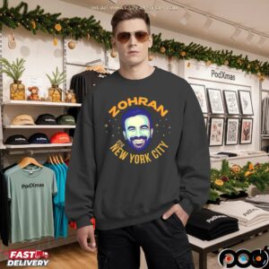 Zohran Mamdani For New York City Big Head Graphic T Shirt