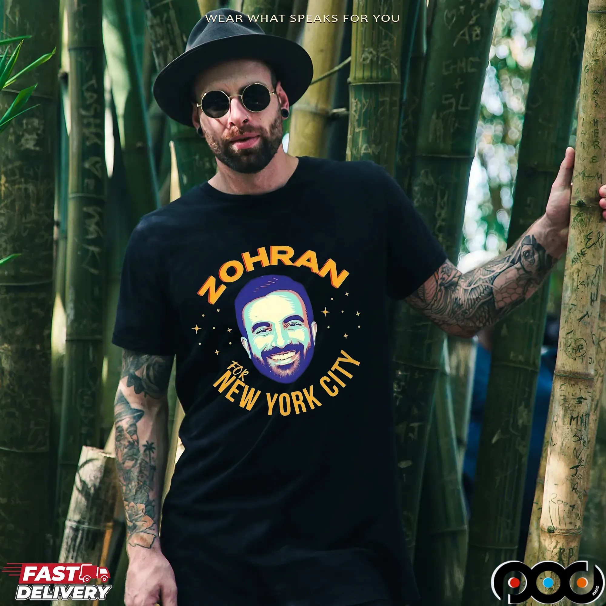 Zohran Mamdani For New York City Big Head Graphic T Shirt