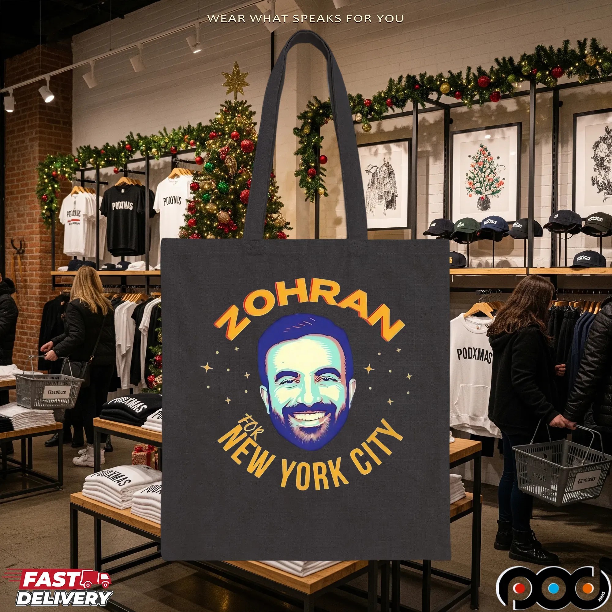 Zohran Mamdani For New York City Big Head Graphic T Shirt