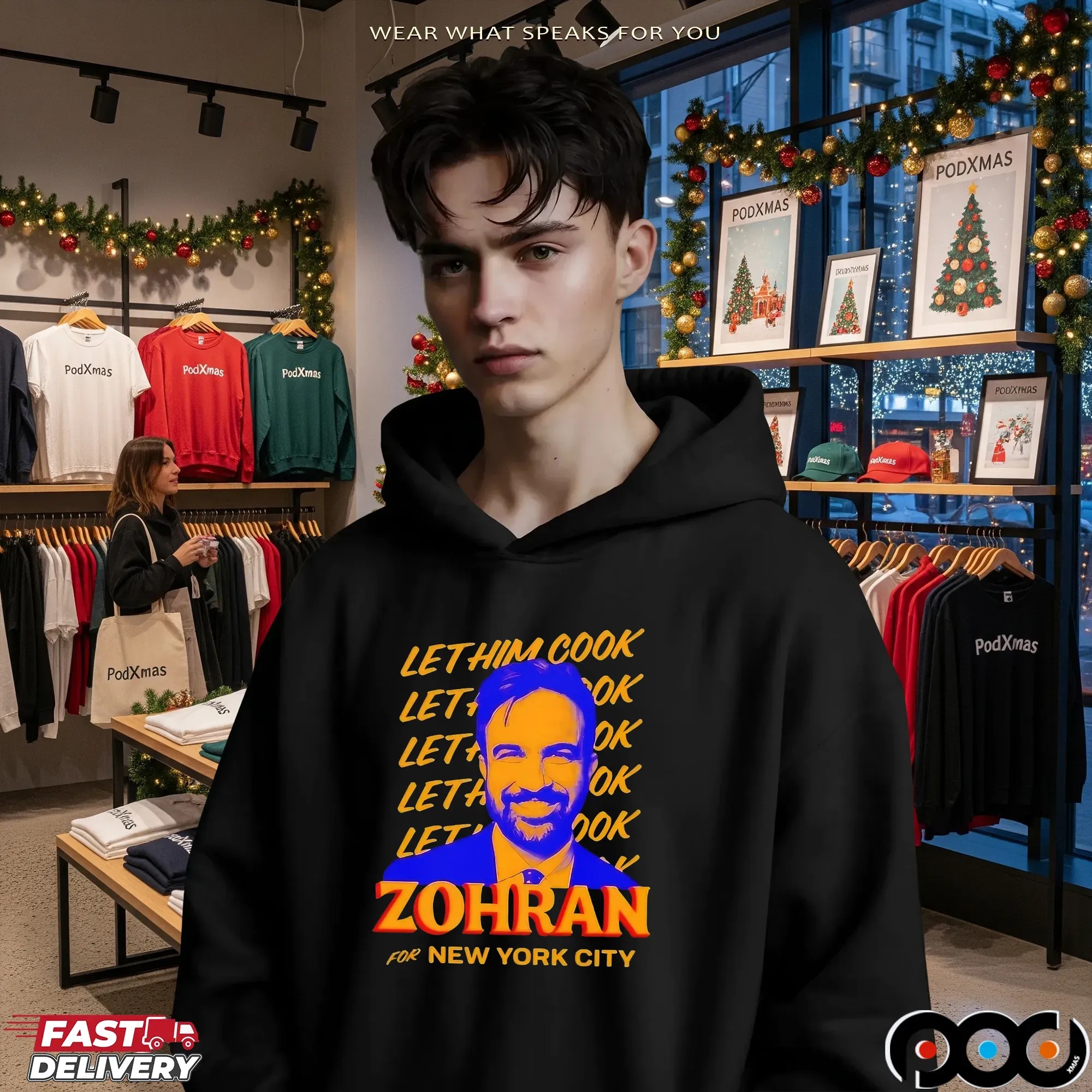 Zohran Mamdani For New York City Let Him Cook Repeat T Shirt