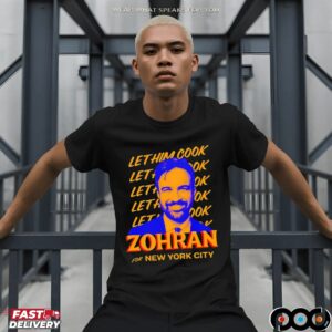 Zohran Mamdani For New York City Let Him Cook Repeat T Shirt