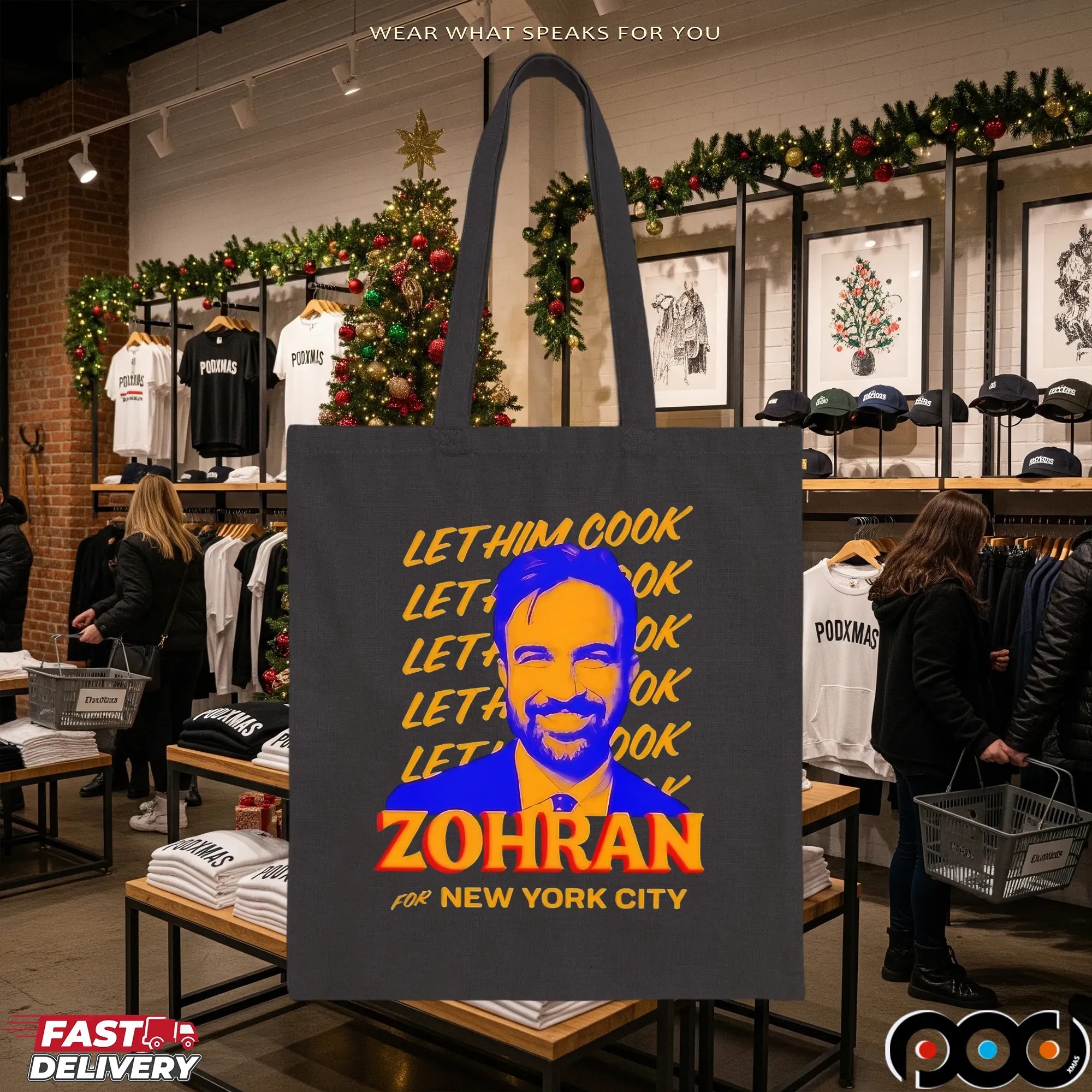 Zohran Mamdani For New York City Let Him Cook Repeat T Shirt