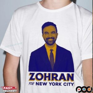 Zohran Mamdani For New York City Portrait T Shirt