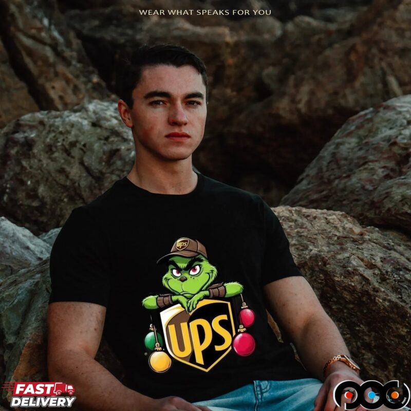 Ups Delivery Christmas Gift Ups Delivery Grinch T Shirt