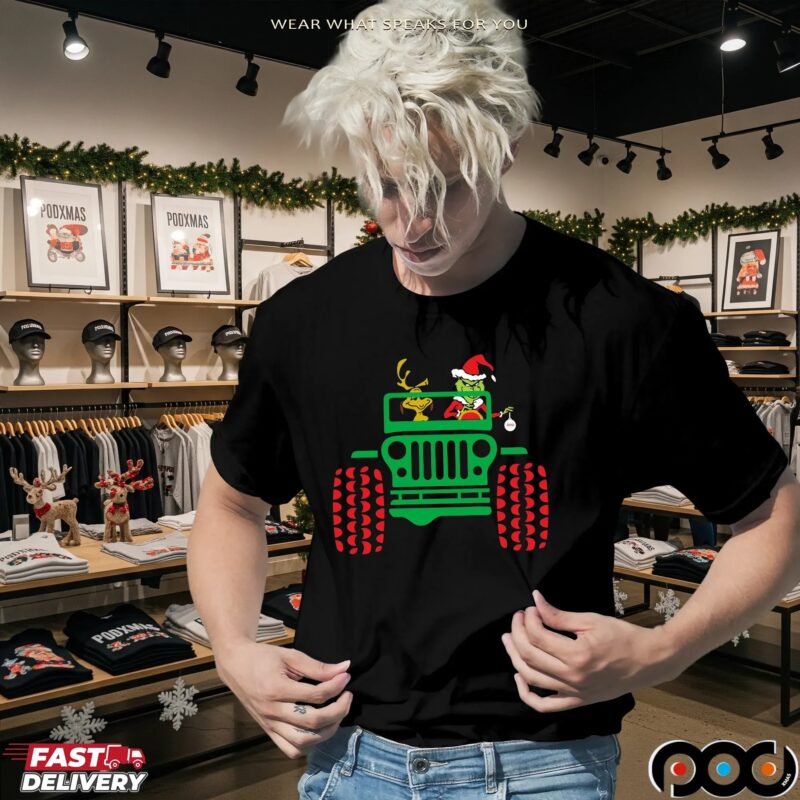 The Grinch Max Jeep Chrismas Shirt