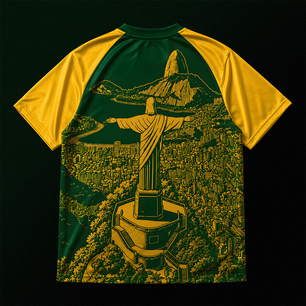 Brasil Soccer Jersey Style Tee Brazil Flag Pride Graphic Shirt For Sports Fans