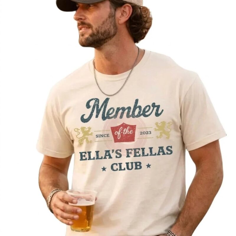 Custom Fellas Club Vintage Tee | Personalized Member Since Shirt
