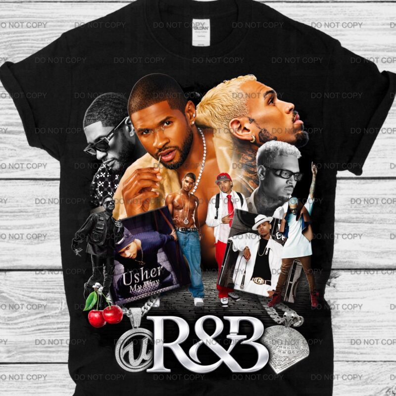 Usher & Chris Brown My Way R&B Vintage Bootleg Graphic Tee