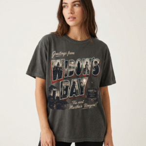 Vintage Widow's Bay Shirt - Spooky Coastal Town Graphic Tee