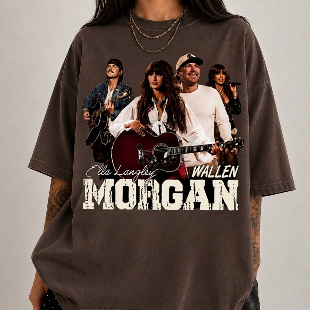 Morgan Wallen Ella Langley Vintage Bootleg Concert T-Shirt