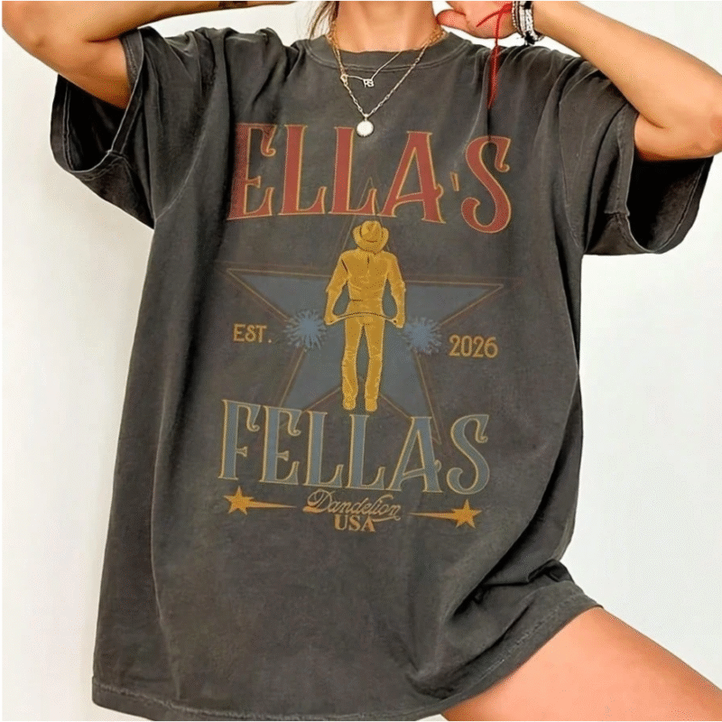 Ella's Fellas Vintage Western Graphic Tee | Country Concert Shirt