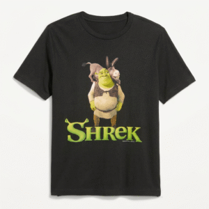 Shrek & Donkey Classic Graphic T-Shirt | Nostalgic Retro Tee