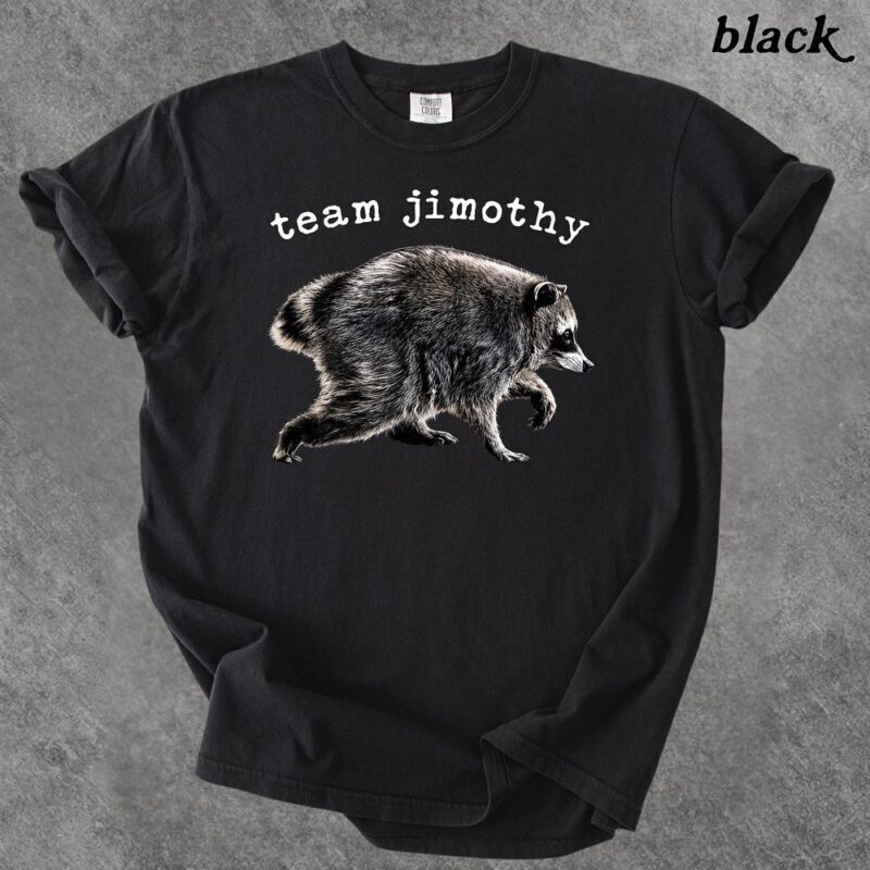Team Jimothy Raccoon Shirt - Funny Vintage Animal Graphic Tee