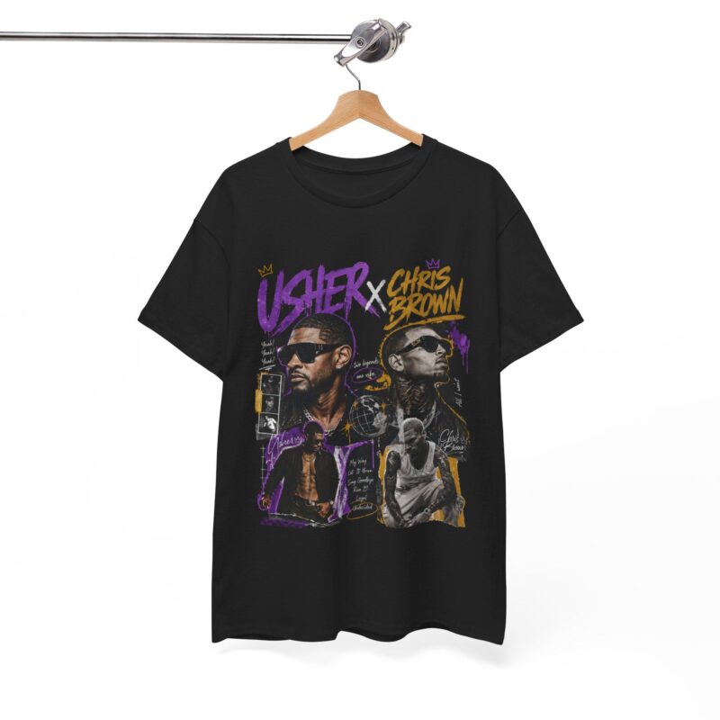 Usher & Chris Brown Vintage Bootleg Graphic Tee | Exclusive R&B Tour