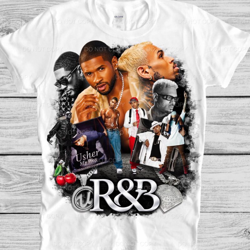 Usher & Chris Brown My Way R&B Vintage Bootleg Graphic Tee
