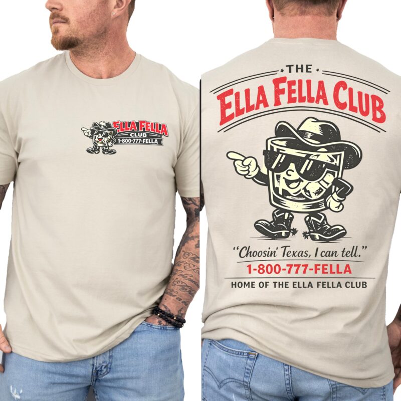 Ella Fella Club Choosin' Texas T-Shirt | Retro Western Concert Tee
