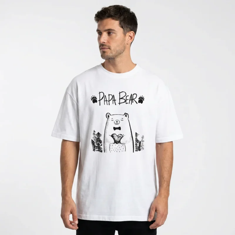 Justin Bieber Papa Bear Shirt Rustic Woodland Bear Gift For New Dad And Grandpa
