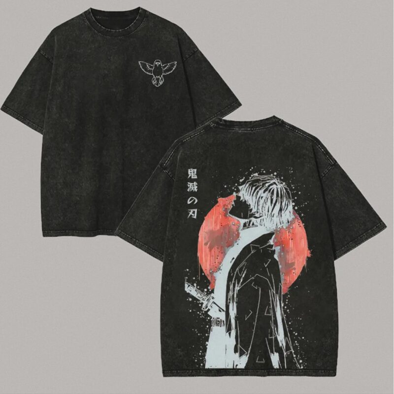 Zenitsu Agatsuma Japanese Anime Graphic Tee Vintage Streetwear T-Shirt