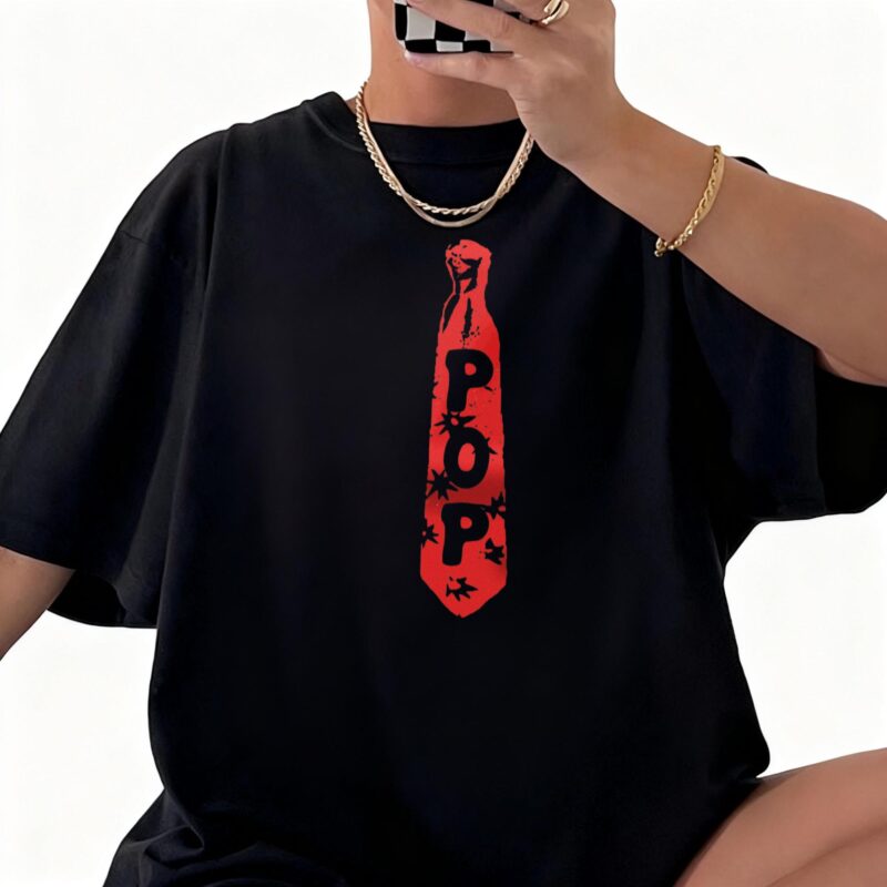 Pop Tie Graphic T-Shirt | Funny Grandpa & Dad Gift Tee