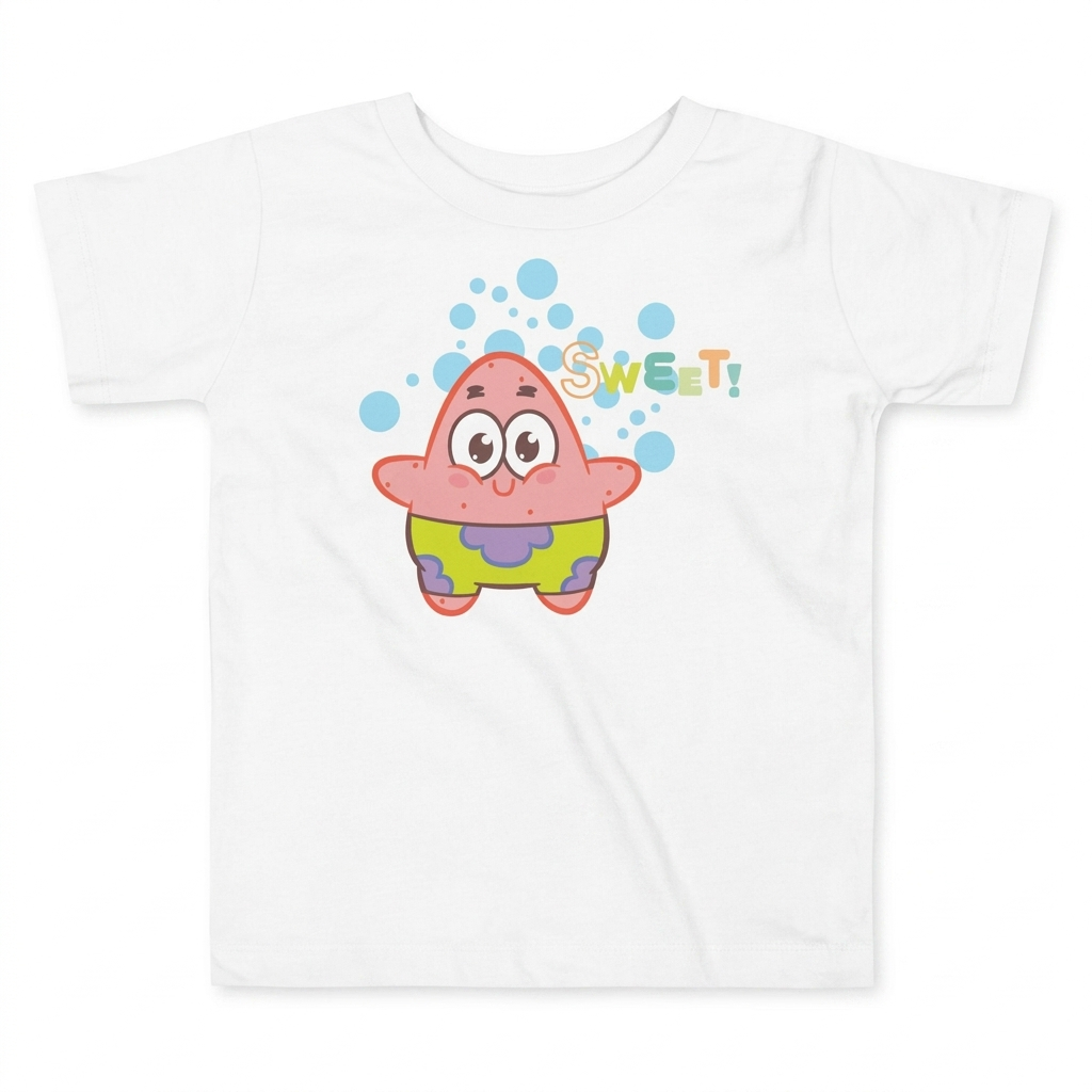 Cute Patrick Star Kids T-Shirt - Sweet SpongeBob Graphic Tee