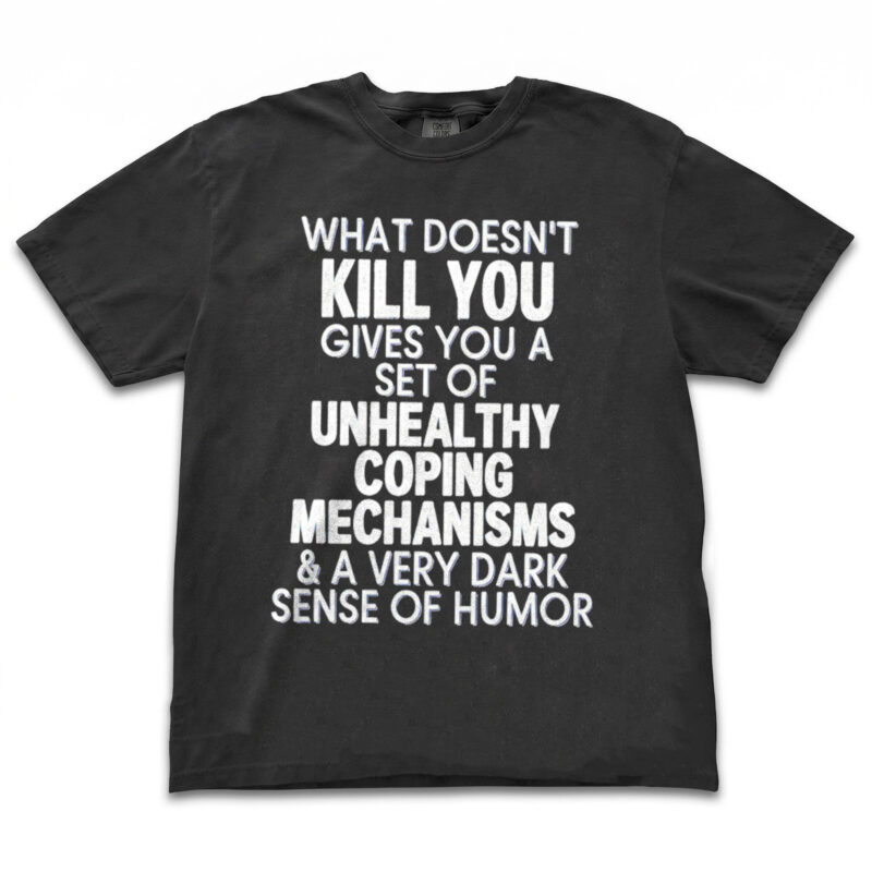 Sarcastic Mental Health Sweatshirt: Dark Humor Coping Crewneck
